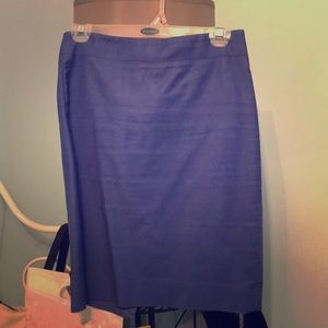 J. Crew blue pencil skirt